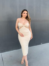 Load image into Gallery viewer, Darla Midi Dress - Beige
